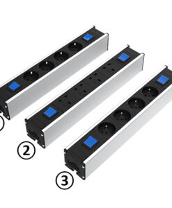 Power Strip Module F Line 370 4x. with 2 Switches