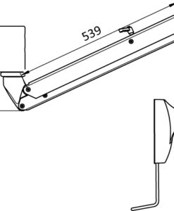 Alternative view of Monitor Suspension Arm SKY 600. Height Adjustable with Locking (Set)