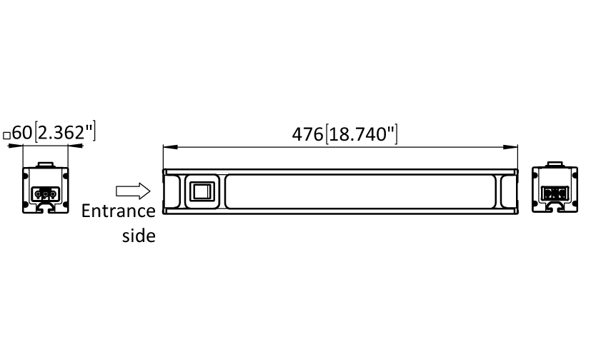 LED Lamp Module F Line 476 Dimmable. with Button - immagine 2