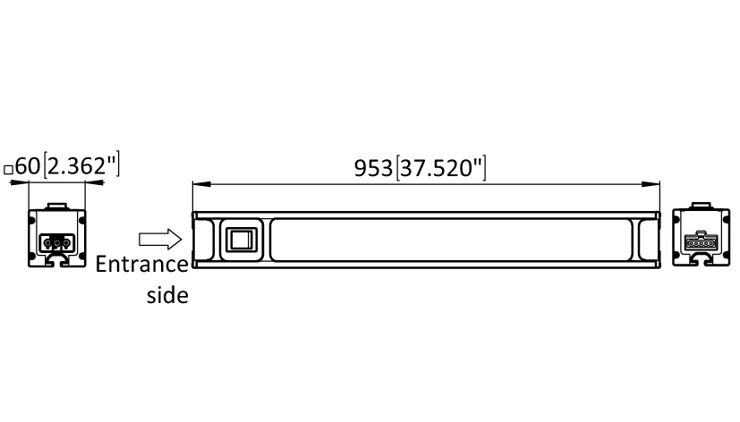 LED Lamp Module F Line 953 Dimmable. with Button. for Series Connection - immagine 2