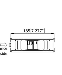 Alternative view of RCD Unit 25A / 30mA. Module F Line 185