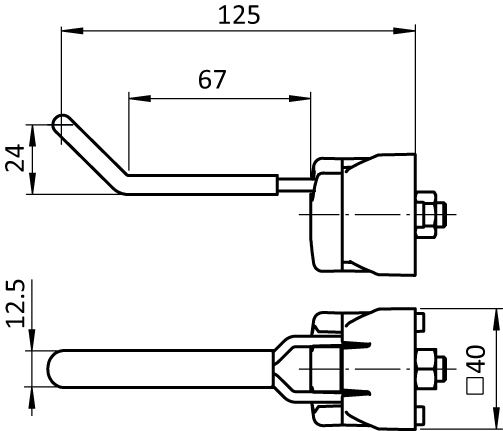 Tool Hook FX 66/27 - 13. Rubberized for Profiles 40 / 45. Slot 8 / 10 - immagine 2
