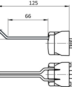 Alternative view of Tool Hook FX 66/27 - 13 for Profiles 40 / 45. Slot 8 / 10