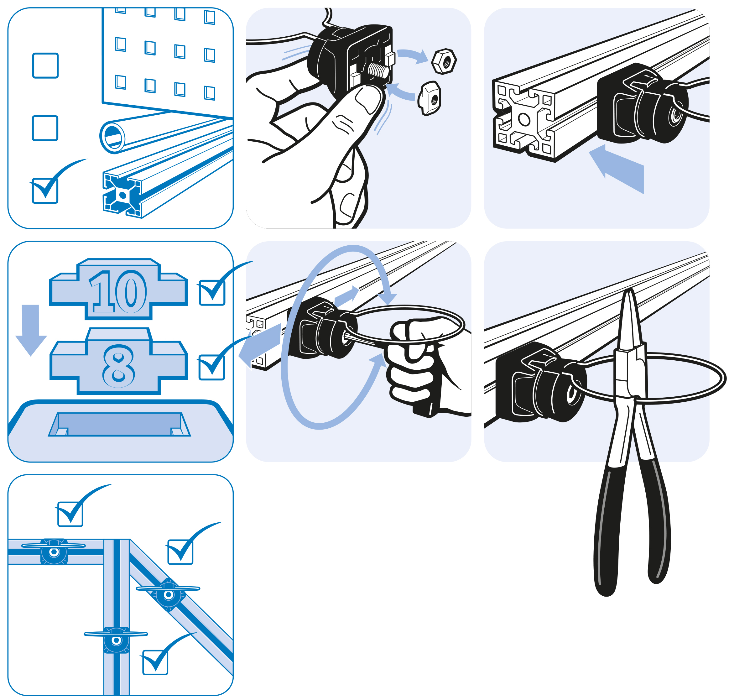 Tool Holder FX D80 for Profiles 40 / 45. Slot 8 / 10 - immagine 4