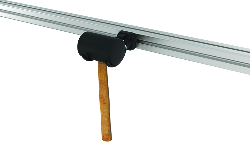 Tool Double Hook FX R35 - 67. Rubberized for Profiles 40 / 45. Slot 8 / 10 - immagine 3
