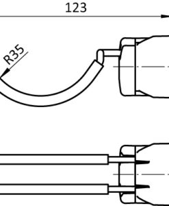 Alternative view of Tool Hook FX R35 - 27. Rubberized for Profiles 40 / 45. Slot 8 / 10