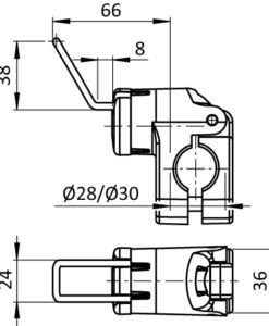 Alternative view of Tool Hook FX 7/38 - 24 for Tubes D28 / D30