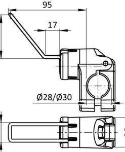 Alternative view of Tool Hook FX 17/57 - 24 for Tubes D28 / D30