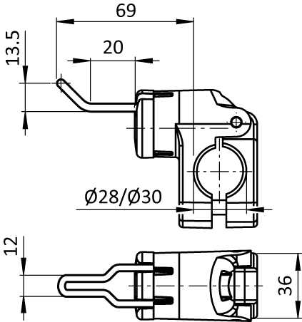 Tool Hook FX 24/16 - 12 for Tubes D28 / D30 - immagine 2