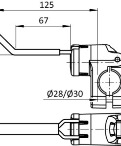 Alternative view of Tool Hook FX 66/27 - 13. Rubberized for Tubes D28 / D30