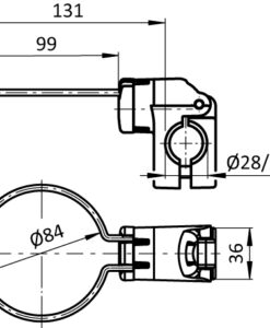 Alternative view of Tool Holder FX D80 for Tubes D28 / D30