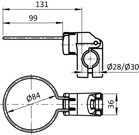 Tool Holder FX D80 for Tubes D28 / D30 - immagine 2