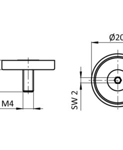 Alternative view of Magnet for Tablet Mount FRAME (Set)