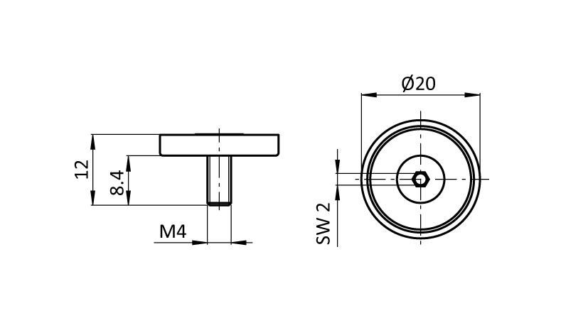 Magnet for Tablet Mount FRAME (Set) - immagine 2