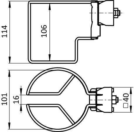 Bottle Holder FX for Profiles 40 / 45. Slot 8 / 10 - immagine 2
