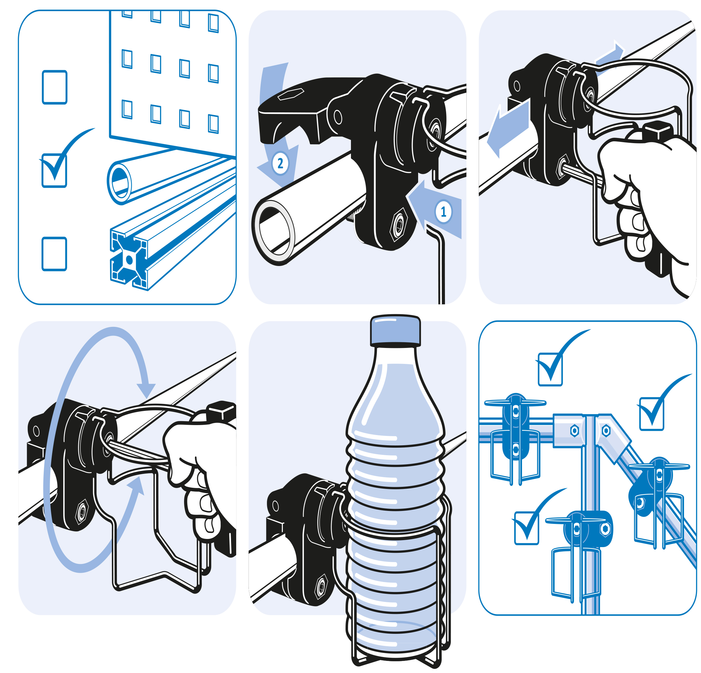 Bottle Holder FX for Tubes D28 / D30 - immagine 4