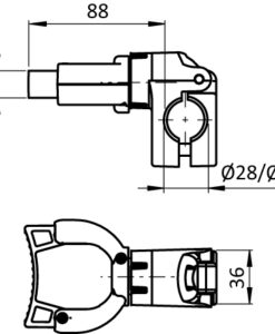 Alternative view of Broom Holder FLEX FX 20 - 30 for Tubes D28 / D30