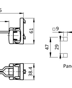 Alternative view of Tool Hook FX 66/27 - 13 for Square Holes 9 x 9 (8.7 x 8.7)