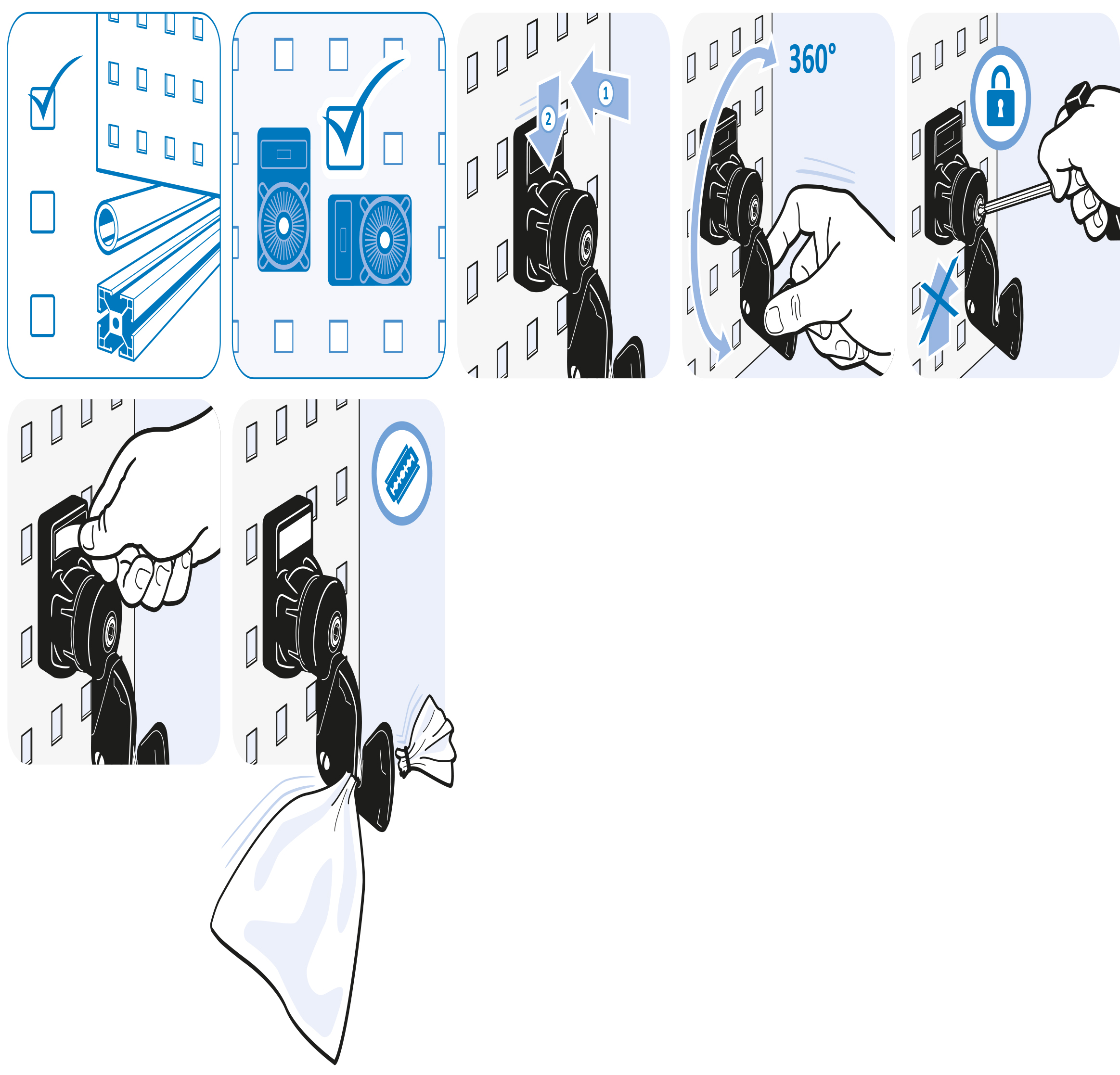 Bag Cutter FX for Square Holes 9 x 9 (8.7 x 8.7) - immagine 4