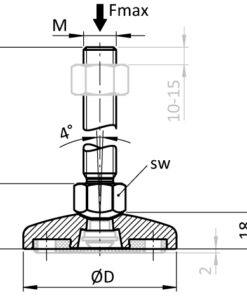 Alternative view of Pivot Foot. SS / SS